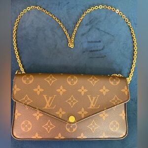 Louis Vuitton Monogram Felice Pochette with all inclusions